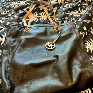 Michael Kors Leather Bucket Bag